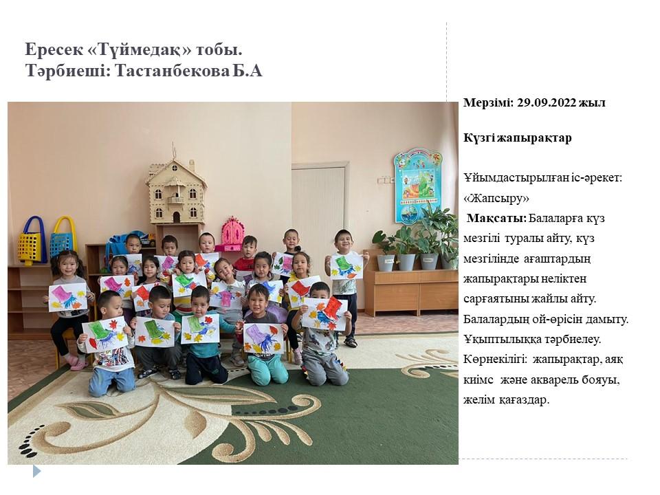 Жапсыру "Күзгі жапырақтар"