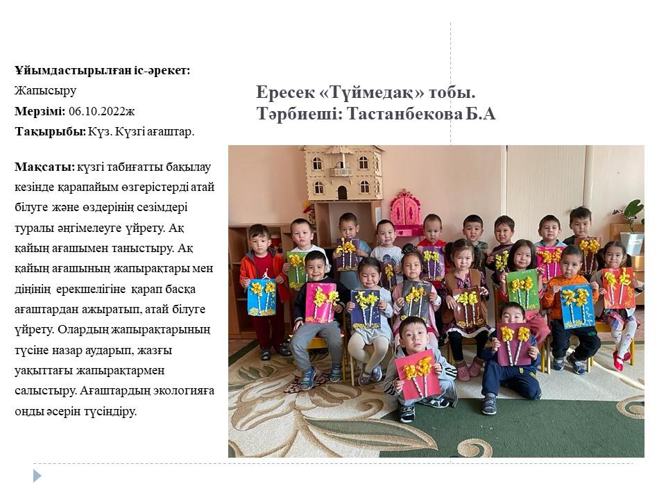Жапсыру "Күзгі ағаштар"