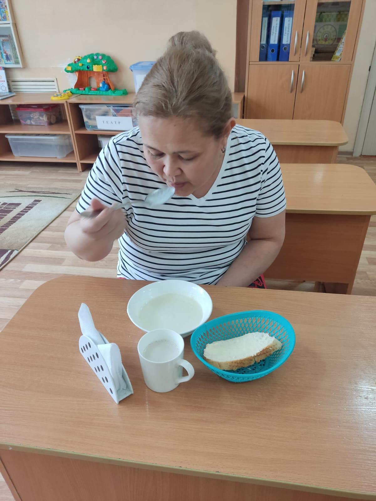Золотая рыбка тобы, таңғы ас
